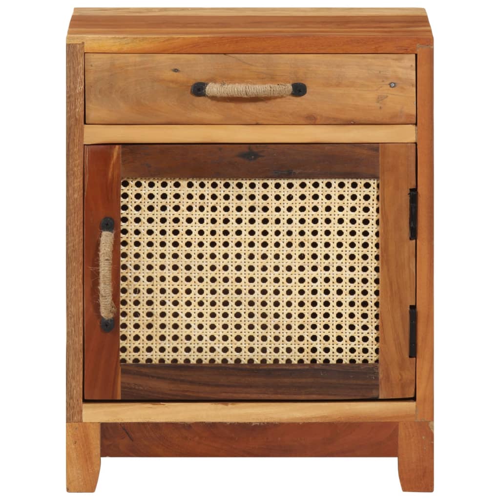 vidaXL Noptieră, 40 x 30 x 50 cm, lemn masiv reciclat vidaXL Noptieră, 40 x 30 x 50 cm, lemn masiv reciclat