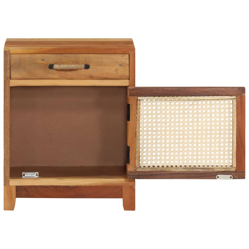 vidaXL Noptieră, 40 x 30 x 50 cm, lemn masiv reciclat vidaXL Noptieră, 40 x 30 x 50 cm, lemn masiv reciclat