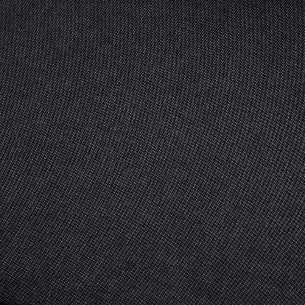 vidaXL Canapea de colț, gri închis, material textil