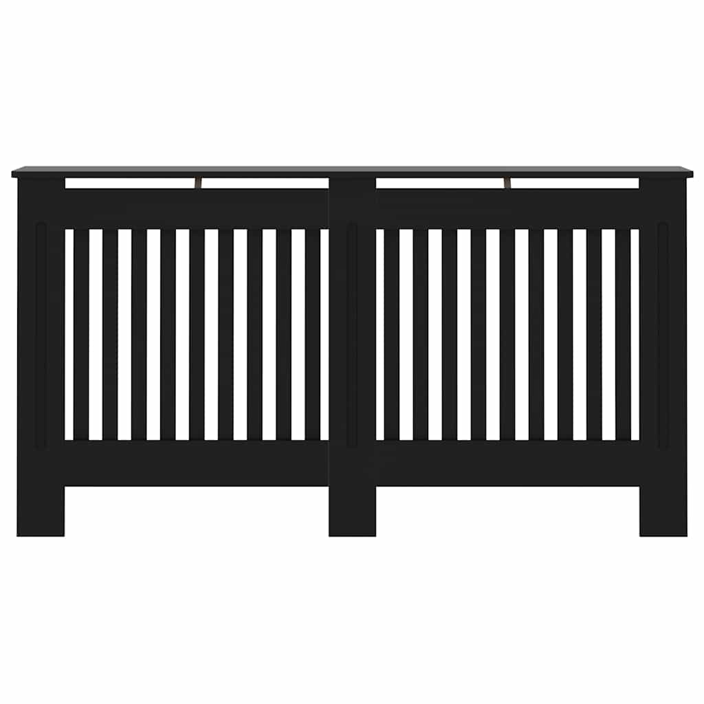 vidaXL Mască pentru calorifer, negru, 152 x 19 x 81,5 cm, MDF vidaXL Mască pentru calorifer, negru, 152 x 19 x 81,5 cm, MDF