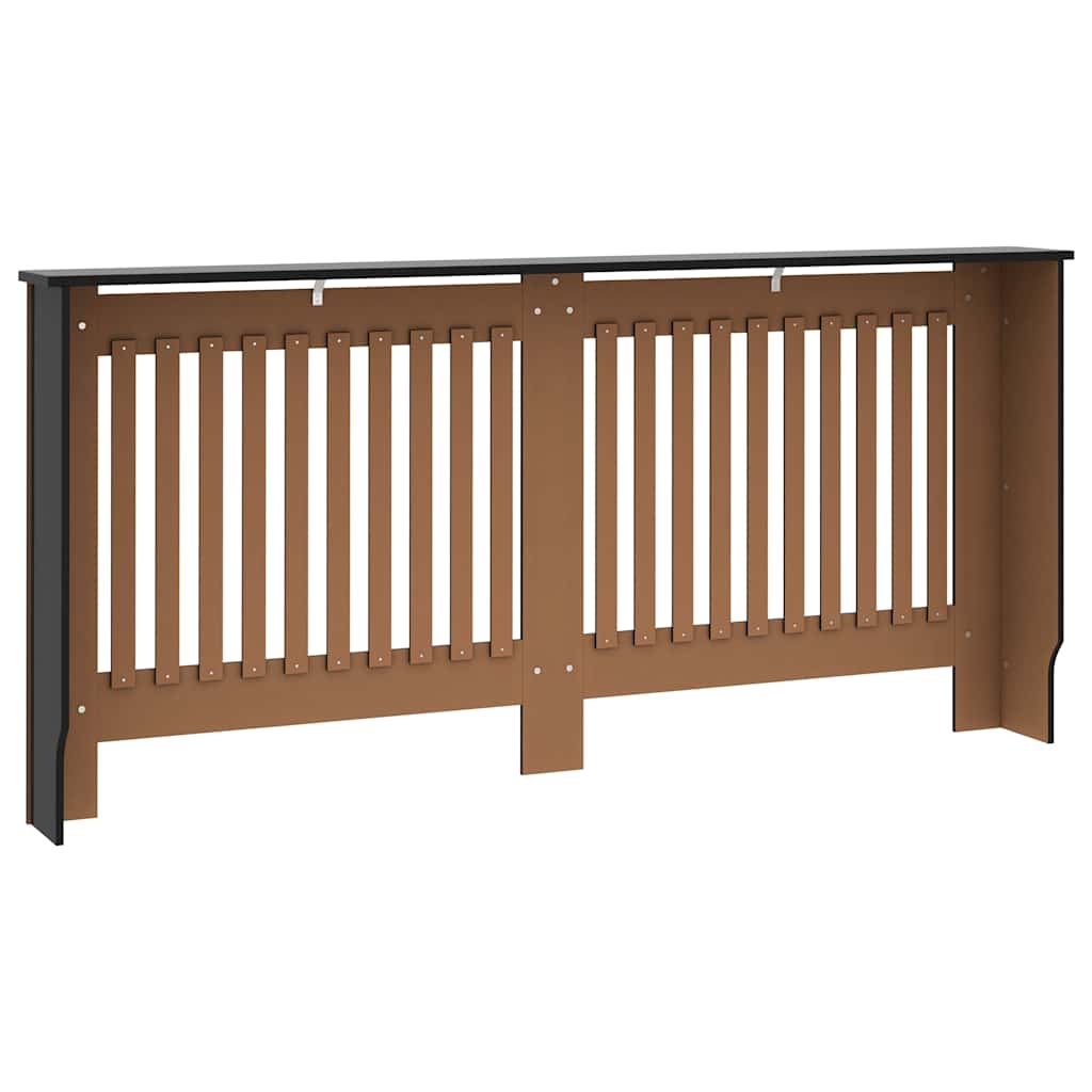 vidaXL Mască de calorifer, negru, 172 x 19 x 81,5 cm, MDF vidaXL Mască de calorifer, negru, 172 x 19 x 81,5 cm, MDF