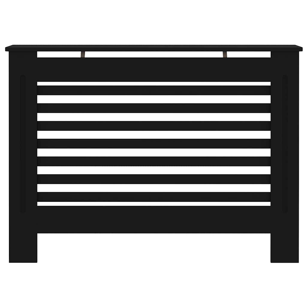 vidaXL Mască pentru calorifer, negru, 112 x 19 x 81,5 cm, MDF vidaXL Mască pentru calorifer, negru, 112 x 19 x 81,5 cm, MDF
