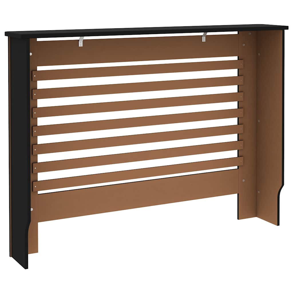 vidaXL Mască pentru calorifer, negru, 112 x 19 x 81,5 cm, MDF vidaXL Mască pentru calorifer, negru, 112 x 19 x 81,5 cm, MDF
