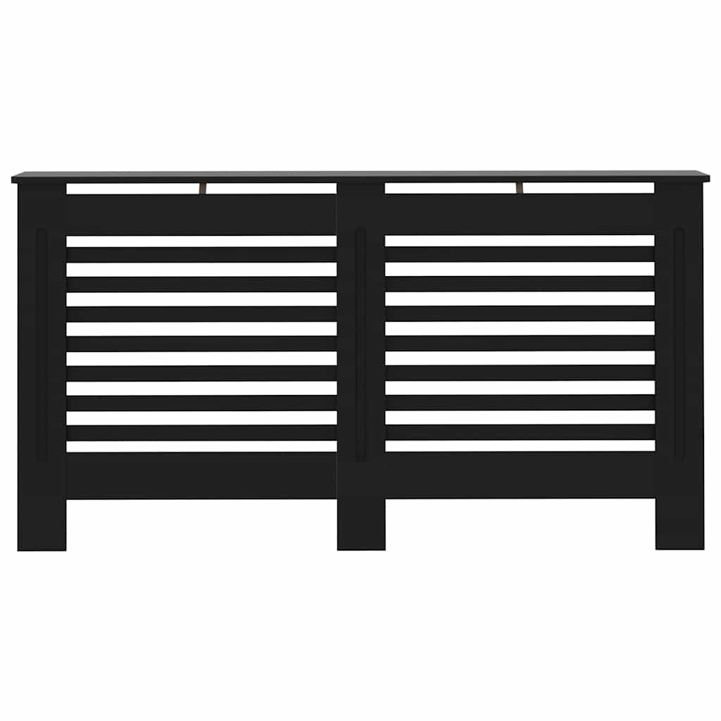 vidaXL Mască pentru calorifer, negru, 152 x 19 x 81,5 cm, MDF vidaXL Mască pentru calorifer, negru, 152 x 19 x 81,5 cm, MDF