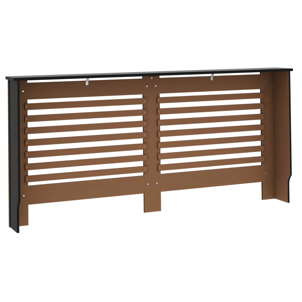 vidaXL Mască de calorifer, negru, 172 x 19 x 81,5 cm, MDF vidaXL Mască de calorifer, negru, 172 x 19 x 81,5 cm, MDF