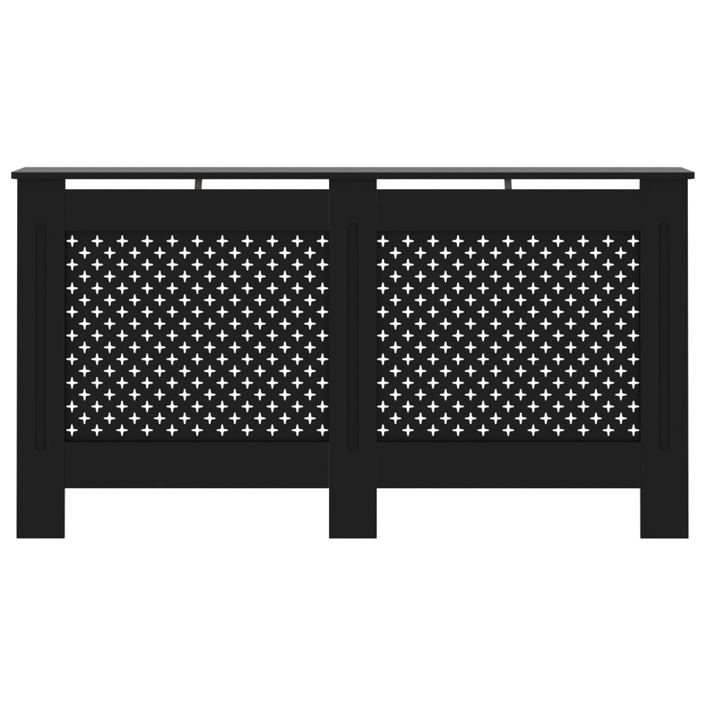 vidaXL Mască pentru calorifer, negru, 152 x 19 x 81,5 cm, MDF vidaXL Mască pentru calorifer, negru, 152 x 19 x 81,5 cm, MDF