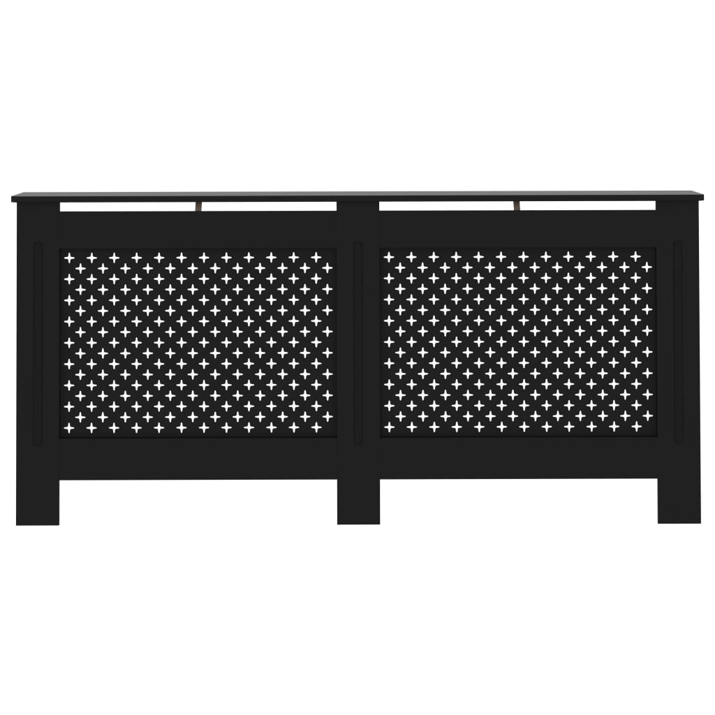 vidaXL Mască de calorifer, negru, 172 x 19 x 81,5 cm, MDF vidaXL Mască de calorifer, negru, 172 x 19 x 81,5 cm, MDF
