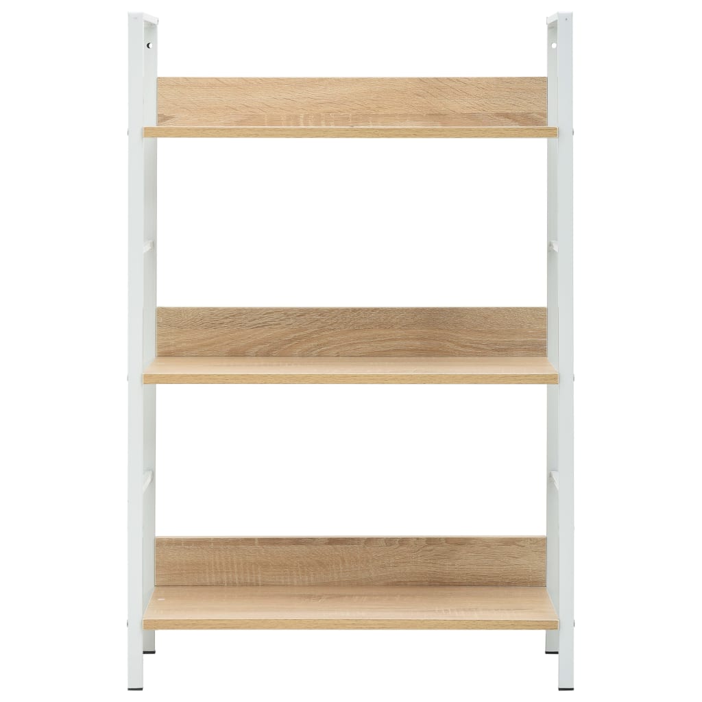 vidaXL Etajeră cărți 3 rafturi, stejar, 60x27,6x90,5 cm lemn prelucrat