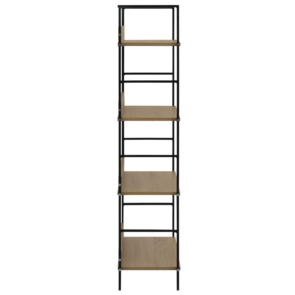 vidaXL Etajeră cărți 3 rafturi, stejar,60x27,6x124,5 cm lemn prelucrat