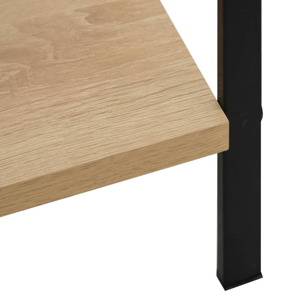vidaXL Etajeră cărți 3 rafturi, stejar,60x27,6x124,5 cm lemn prelucrat