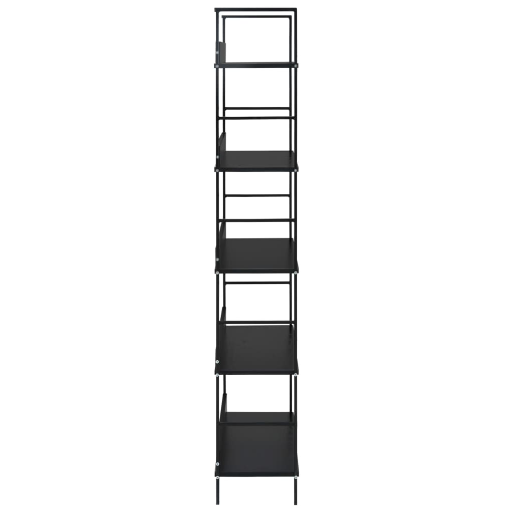 vidaXL Etajeră cărți 5 rafturi, negru, 60x27,6x158,5 cm lemn prelucrat vidaXL Etajeră cărți 5 rafturi, negru, 60x27,6x158,5 cm lemn prelucrat
