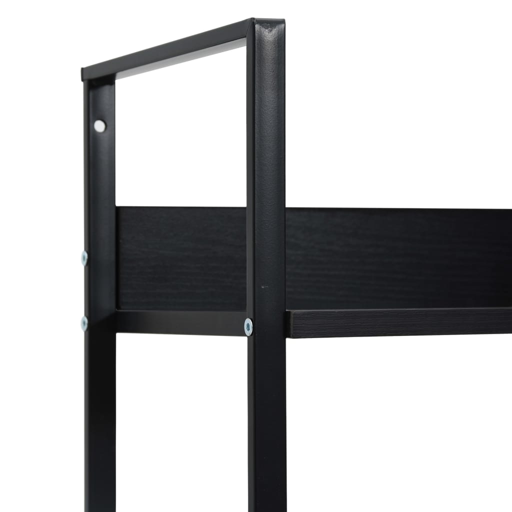 vidaXL Etajeră cărți 5 rafturi, negru, 60x27,6x158,5 cm lemn prelucrat vidaXL Etajeră cărți 5 rafturi, negru, 60x27,6x158,5 cm lemn prelucrat