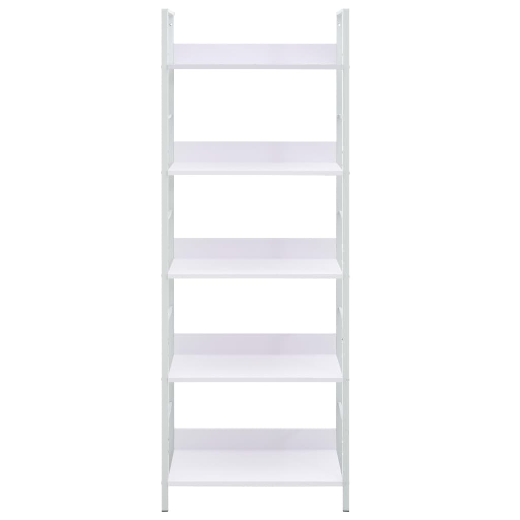 vidaXL Etajeră cărți 5 rafturi, alb, 60x27,6x158,5 cm, lemn prelucrat vidaXL Etajeră cărți 5 rafturi, alb, 60x27,6x158,5 cm, lemn prelucrat