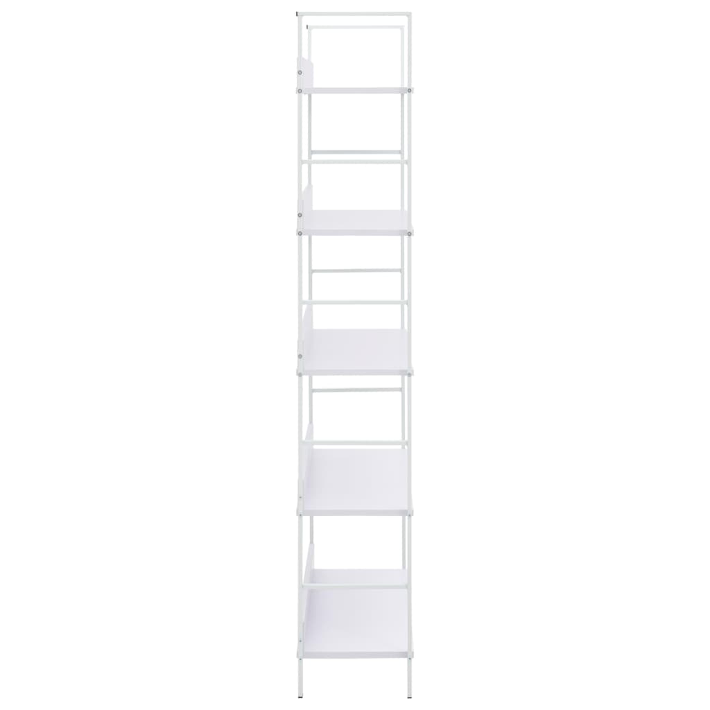 vidaXL Etajeră cărți 5 rafturi, alb, 60x27,6x158,5 cm, lemn prelucrat vidaXL Etajeră cărți 5 rafturi, alb, 60x27,6x158,5 cm, lemn prelucrat