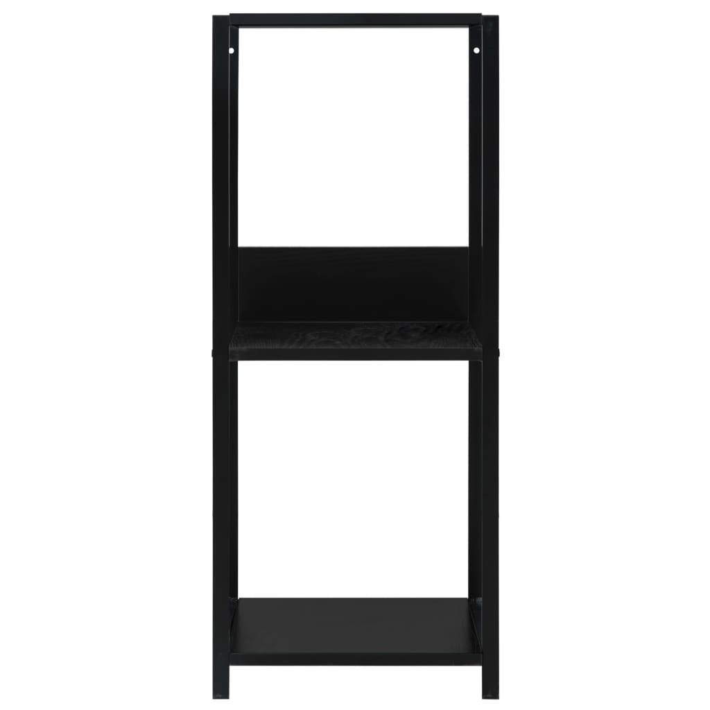 vidaXL Bibliotecă mică, negru, 33,5 x 39,6 x 79,7 cm, lemn prelucrat