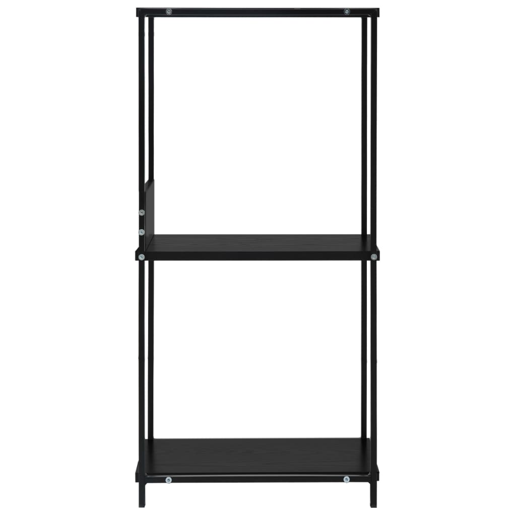 vidaXL Bibliotecă mică, negru, 33,5 x 39,6 x 79,7 cm, lemn prelucrat