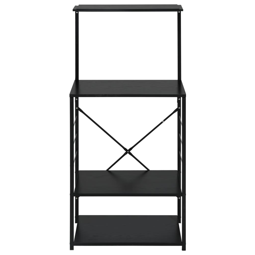 vidaXL Dulap cuptor microunde, negru, 60x39,6x123 cm, lemn prelucrat vidaXL Dulap cuptor microunde, negru, 60x39,6x123 cm, lemn prelucrat