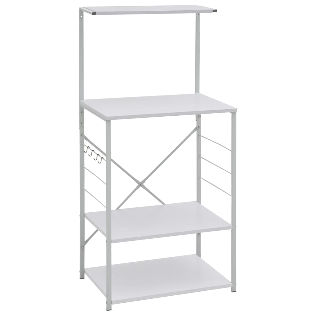 vidaXL Dulap cuptor microunde, alb, 60x39,6x123 cm, lemn prelucrat vidaXL Dulap cuptor microunde, alb, 60x39,6x123 cm, lemn prelucrat