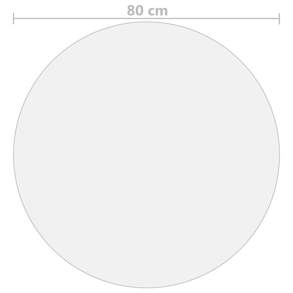 vidaXL Folie de protecție masă, transparent, Ø 80 cm, PVC, 2 mm vidaXL Folie de protecție masă, transparent, Ø 80 cm, PVC, 2 mm