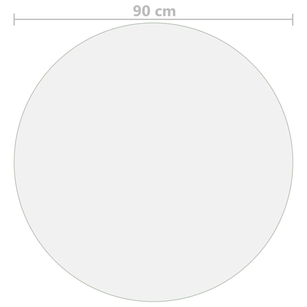 vidaXL Folie de protecție masă, mat, Ø 90 cm, PVC, 2 mm vidaXL Folie de protecție masă, mat, Ø 90 cm, PVC, 2 mm