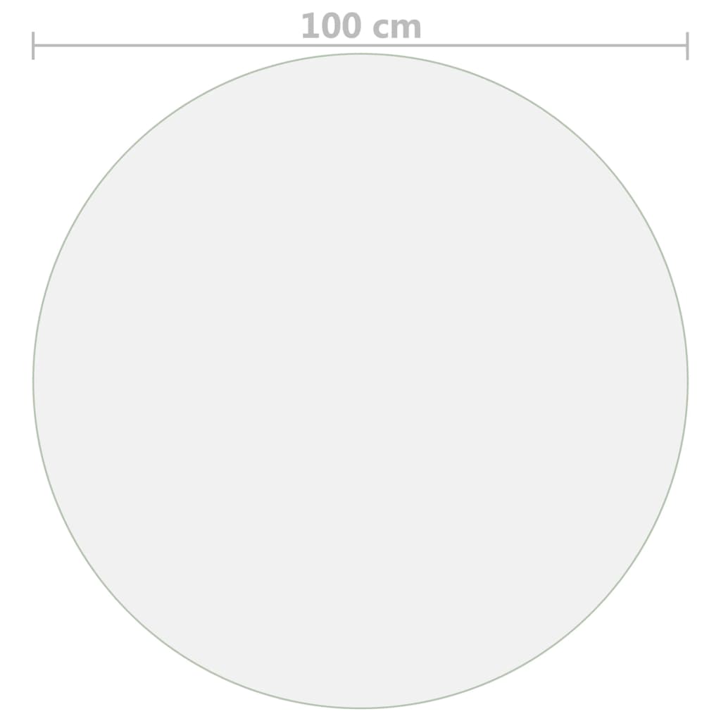vidaXL Folie de protecție masă, mat, Ø 100 cm, PVC, 2 mm vidaXL Folie de protecție masă, mat, Ø 100 cm, PVC, 2 mm