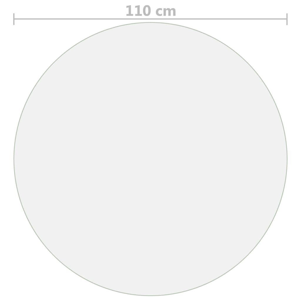 vidaXL Folie de protecție masă, mat, Ø 110 cm, PVC, 2 mm vidaXL Folie de protecție masă, mat, Ø 110 cm, PVC, 2 mm