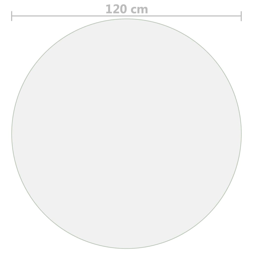vidaXL Folie de protecție masă, mat, Ø 120 cm, PVC, 2 mm vidaXL Folie de protecție masă, mat, Ø 120 cm, PVC, 2 mm