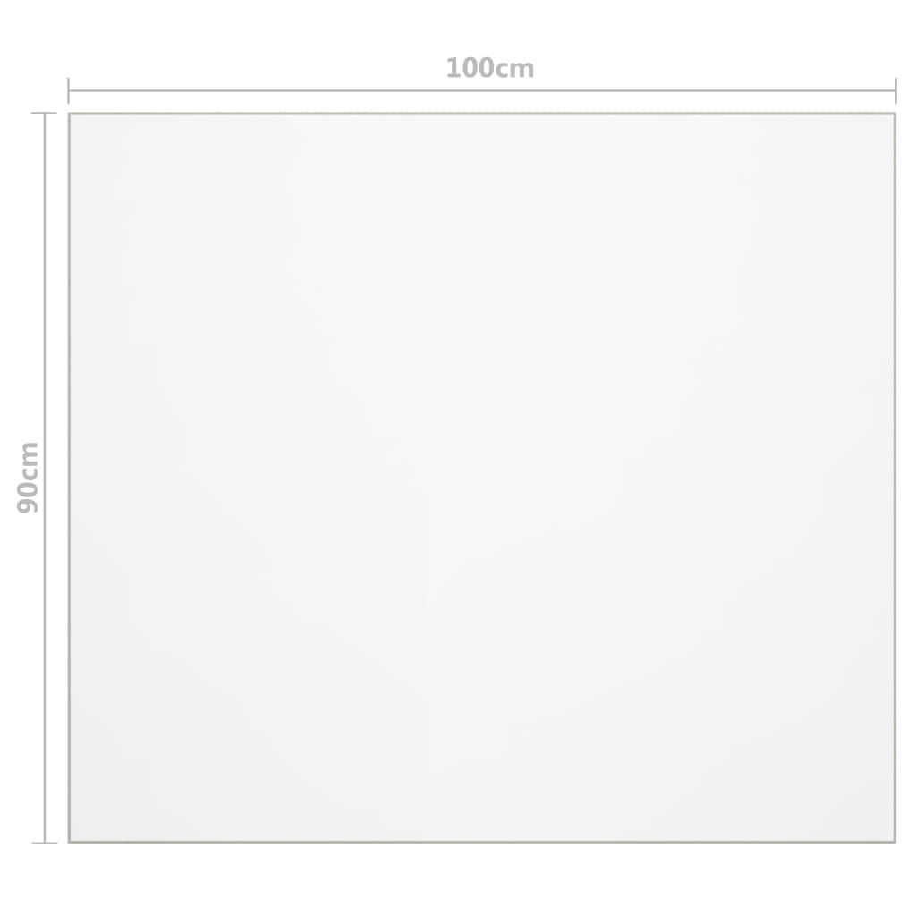 vidaXL Folie de protecție masă, transparent, 100 x 90 cm, PVC, 2 mm vidaXL Folie de protecție masă, transparent, 100 x 90 cm, PVC, 2 mm