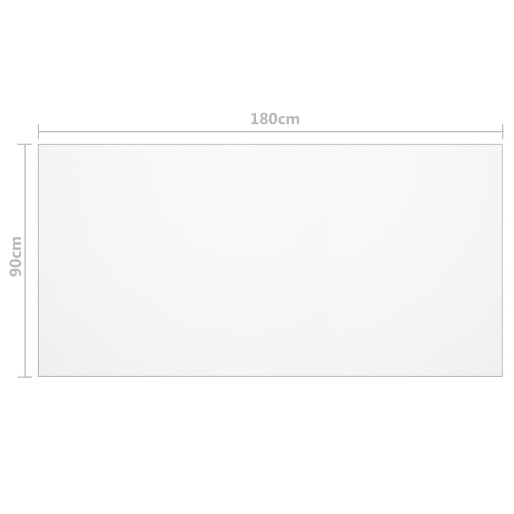 vidaXL Folie de protecție masă, transparent, 180 x 90 cm, PVC, 2 mm vidaXL Folie de protecție masă, transparent, 180 x 90 cm, PVC, 2 mm