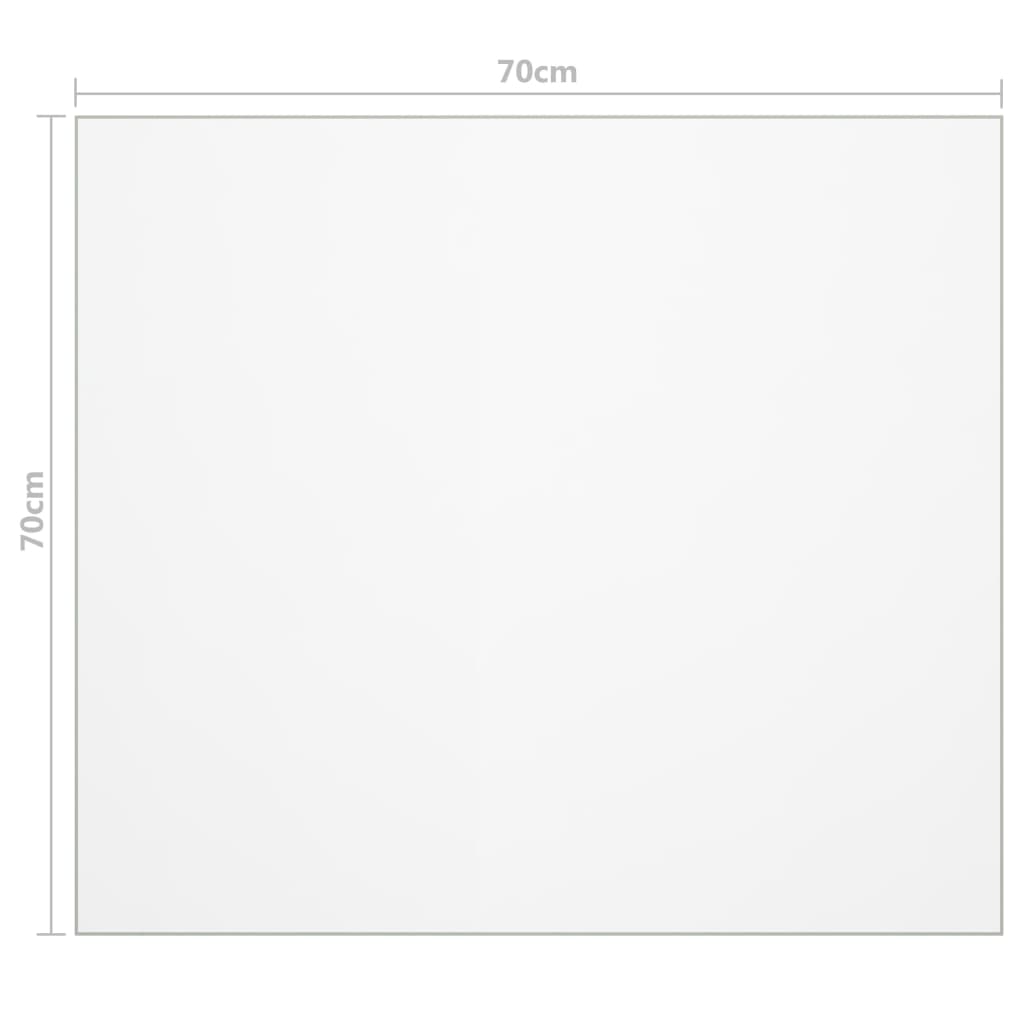 vidaXL Folie de protecție masă, mat, 70 x 70 cm, PVC, 2 mm vidaXL Folie de protecție masă, mat, 70 x 70 cm, PVC, 2 mm