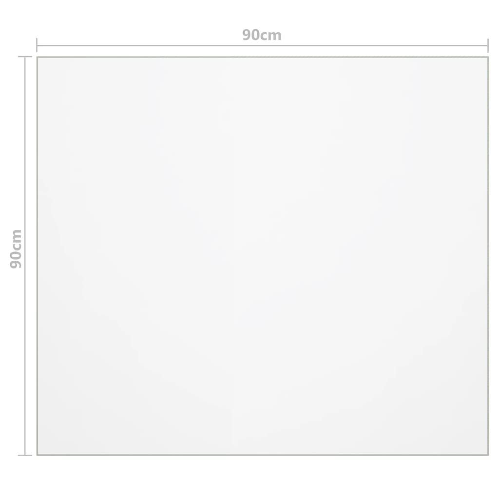 vidaXL Folie de protecție masă, transparent, 90 x 90 cm, PVC, 2 mm vidaXL Folie de protecție masă, transparent, 90 x 90 cm, PVC, 2 mm