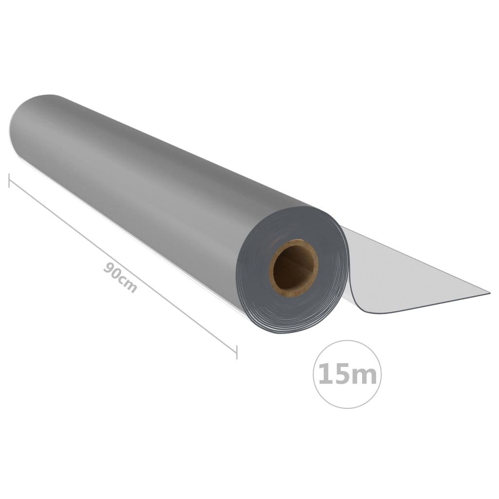 vidaXL Rolă folie de protecție masă, mată, 0,9 x 15 m, PVC, 2 mm vidaXL Rolă folie de protecție masă, mată, 0,9 x 15 m, PVC, 2 mm