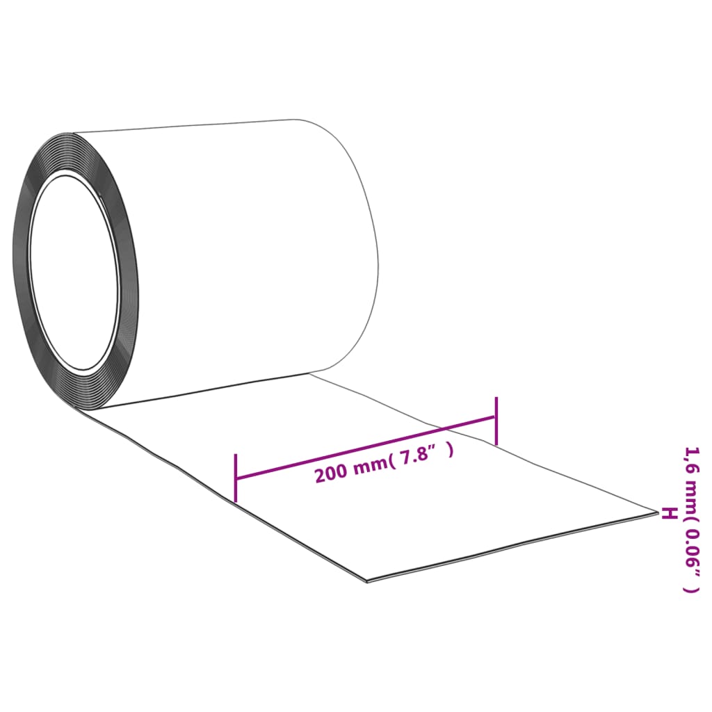 vidaXL Rolă de perdea din benzi, 2 mm x 200 mm, PVC, 25 m vidaXL Rolă de perdea din benzi, 2 mm x 200 mm, PVC, 25 m