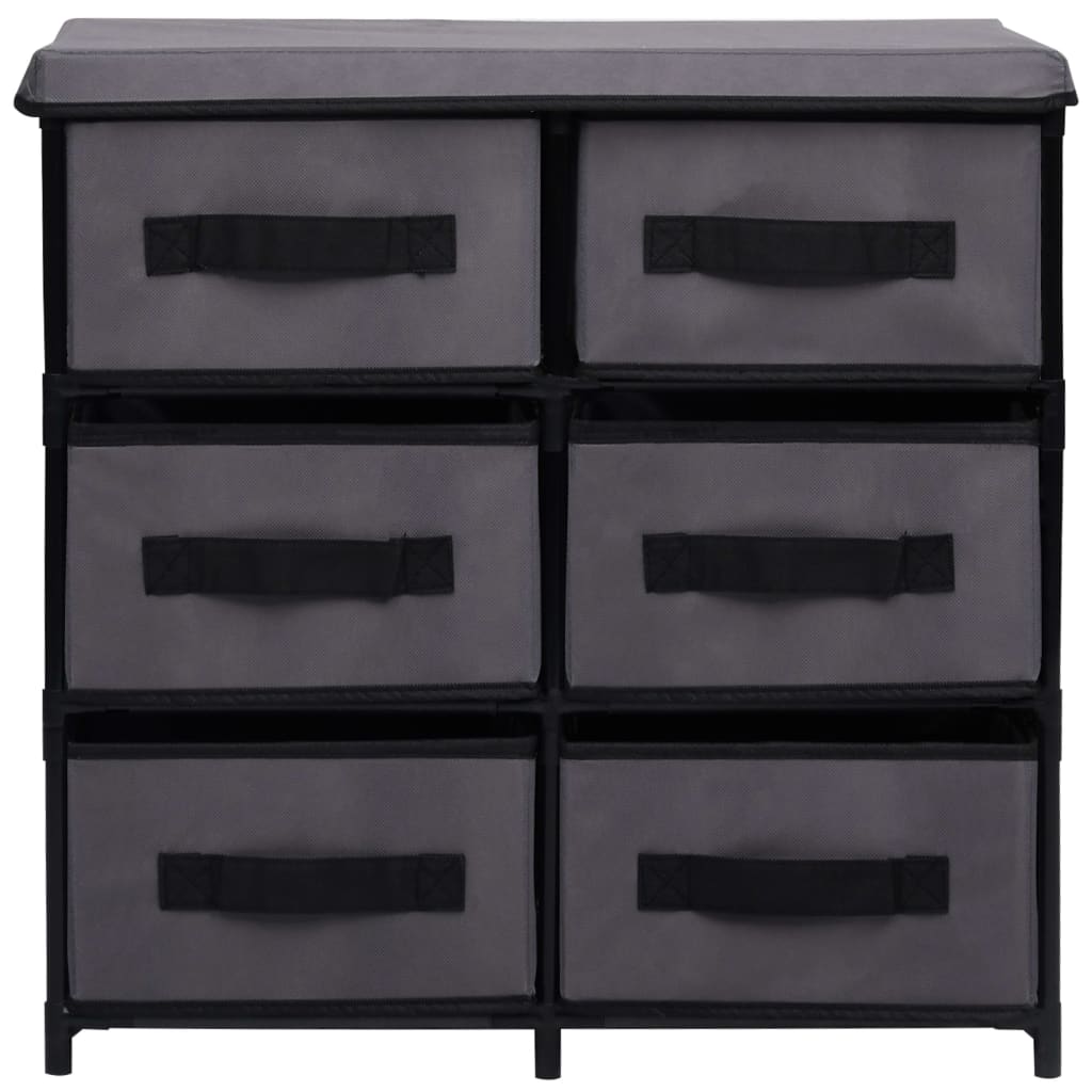 vidaXL Dulap depozitare cu 6 sertare, gri, 55x29x55 cm, oțel vidaXL Dulap depozitare cu 6 sertare, gri, 55x29x55 cm, oțel