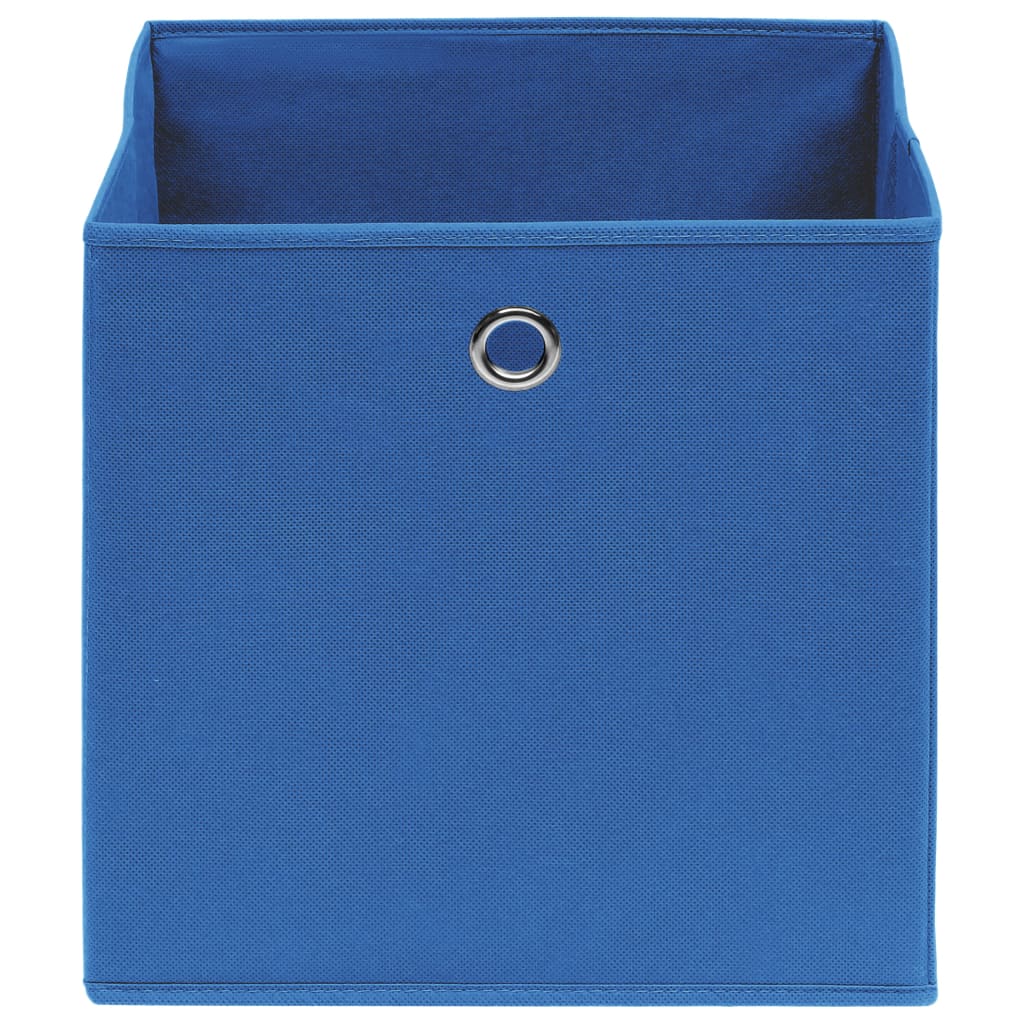 vidaXL Cutii depozitare, 4 buc., albastru, 32x32x32 cm, textil vidaXL Cutii depozitare, 4 buc., albastru, 32x32x32 cm, textil