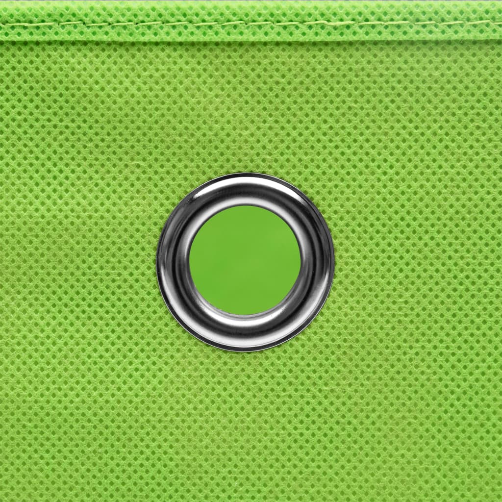 vidaXL Cutii depozitare cu capace 4 buc. verde, 32x32x32 cm, textil vidaXL Cutii depozitare cu capace 4 buc. verde, 32x32x32 cm, textil
