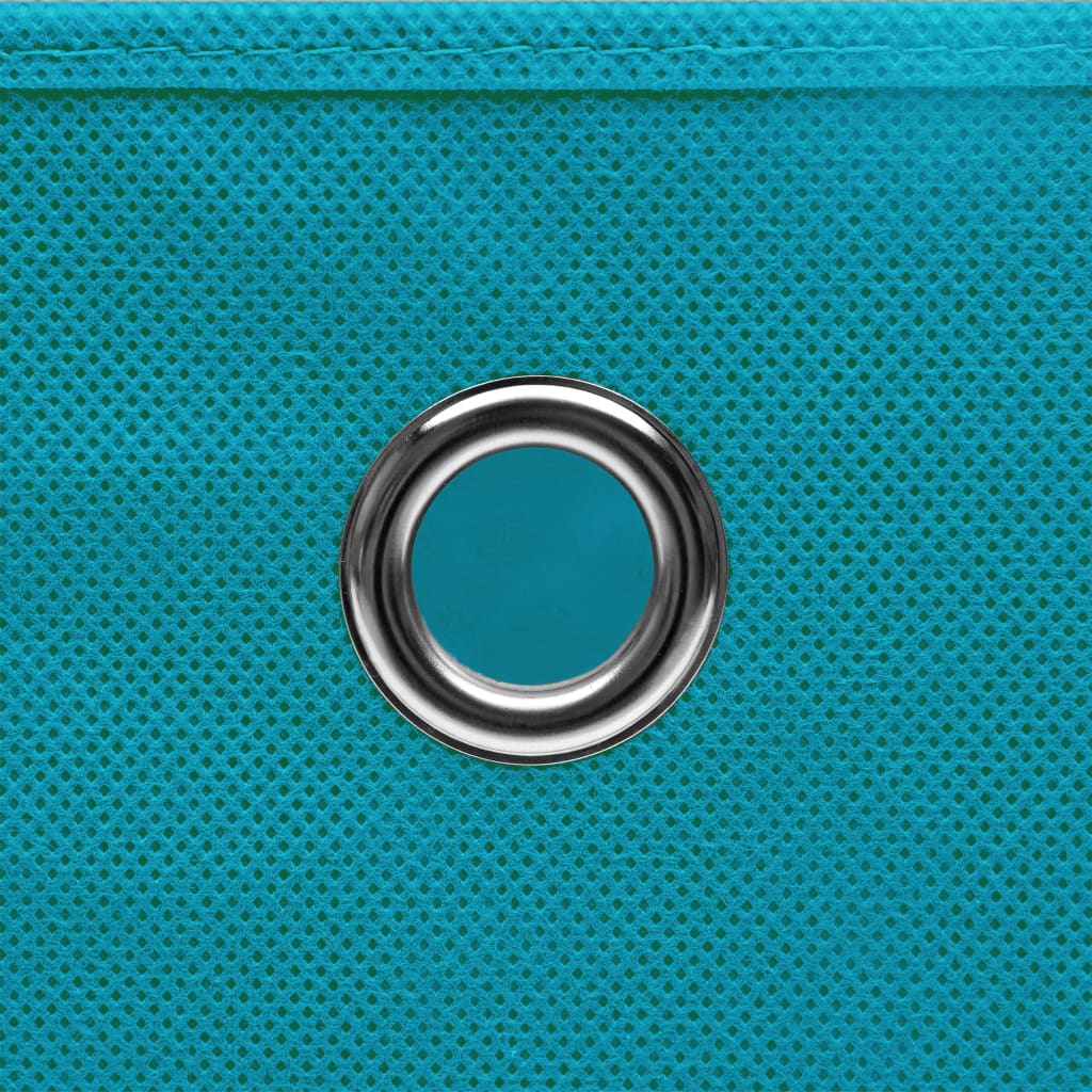vidaXL Cutii de depozitare, 10 buc., bleu, 32x32x32 cm, textil vidaXL Cutii de depozitare, 10 buc., bleu, 32x32x32 cm, textil