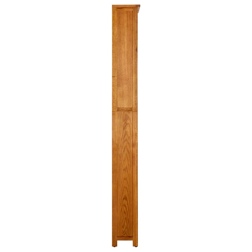 vidaXL Bibliotecă cu 7 rafturi, 90 x 22,5 x 200 cm, lemn masiv stejar