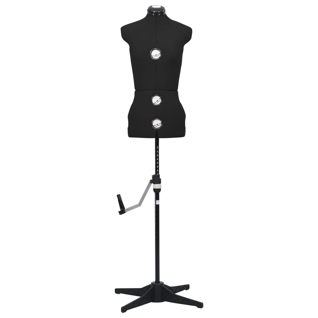 vidaXL Formă pentru rochie femeie reglabilă negru, dimensiune S 33-40 vidaXL Formă pentru rochie femeie reglabilă negru, dimensiune S 33-40