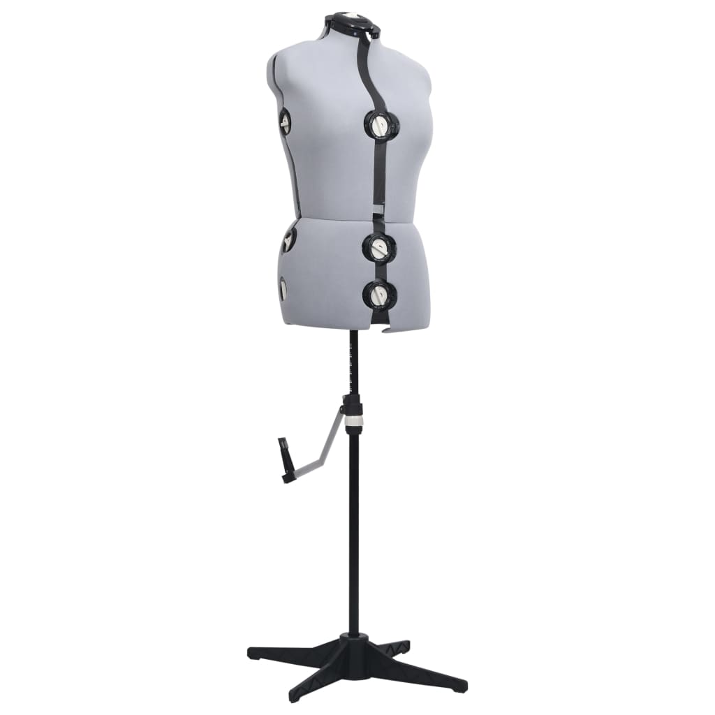 vidaXL Formă pentru rochie femeie reglabilă gri, dimensiune M 40-46 vidaXL Formă pentru rochie femeie reglabilă gri, dimensiune M 40-46
