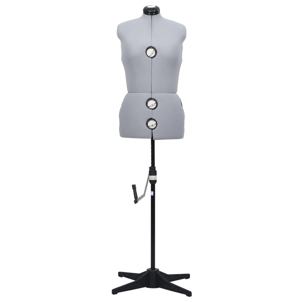 vidaXL Formă pentru rochie femeie reglabilă gri, dimensiune M 40-46 vidaXL Formă pentru rochie femeie reglabilă gri, dimensiune M 40-46