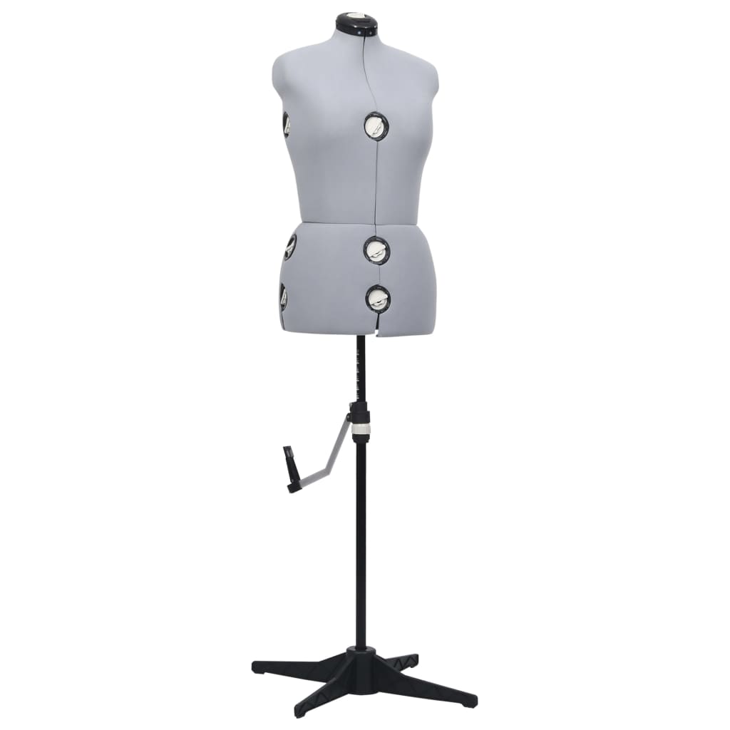 vidaXL Formă pentru rochie femeie reglabilă gri, dimensiune M 40-46 vidaXL Formă pentru rochie femeie reglabilă gri, dimensiune M 40-46