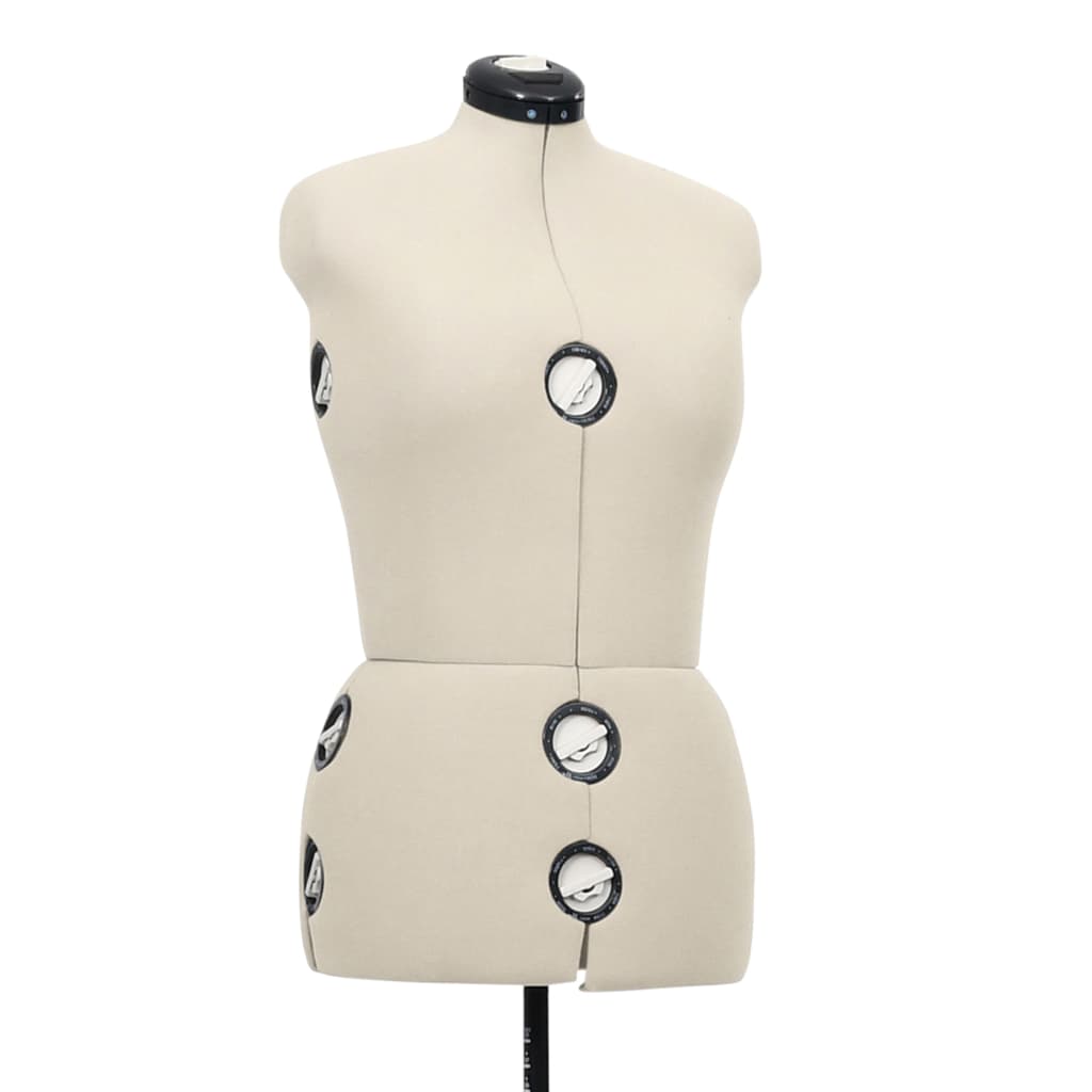 vidaXL Formă pentru rochie femeie reglabilă crem, dimensiune M 40-46 vidaXL Formă pentru rochie femeie reglabilă crem, dimensiune M 40-46