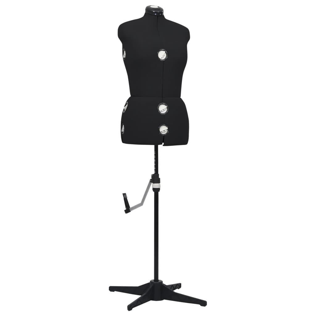 vidaXL Formă pentru rochie femeie reglabilă negru, dimensiune M 40-46 vidaXL Formă pentru rochie femeie reglabilă negru, dimensiune M 40-46