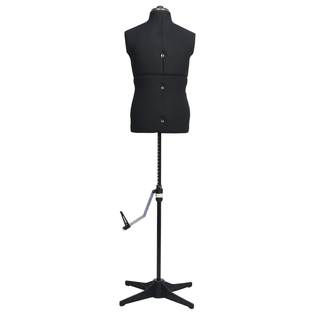 vidaXL Manechin croitorie reglabil bărbați, negru, dimensiune 37-45 vidaXL Manechin croitorie reglabil bărbați, negru, dimensiune 37-45