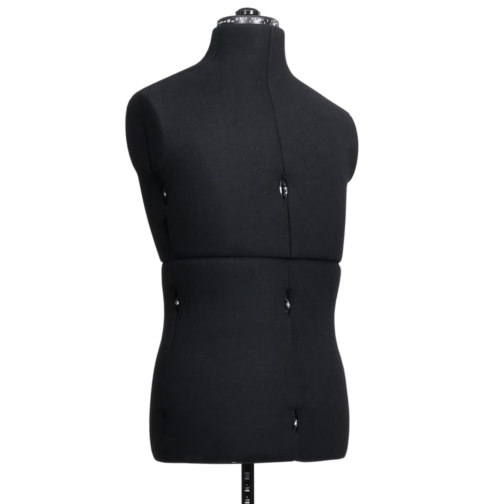 vidaXL Manechin croitorie reglabil bărbați, negru, dimensiune 37-45 vidaXL Manechin croitorie reglabil bărbați, negru, dimensiune 37-45
