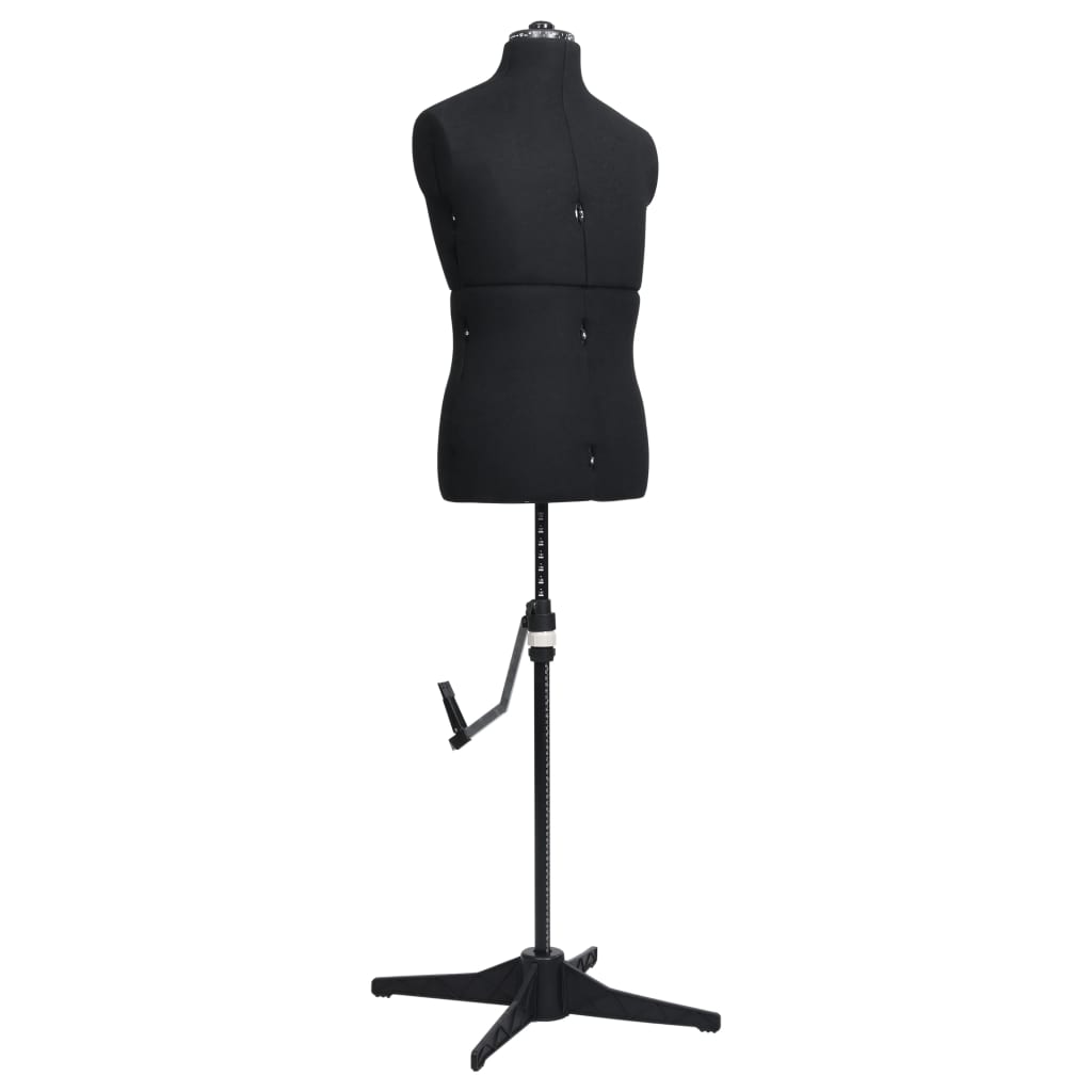 vidaXL Manechin croitorie reglabil bărbați, negru, dimensiune 37-45 vidaXL Manechin croitorie reglabil bărbați, negru, dimensiune 37-45