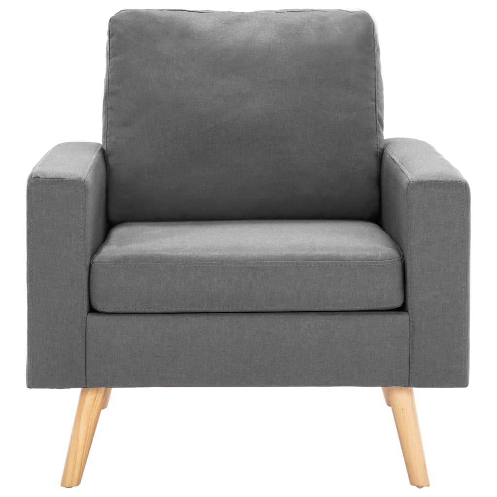 vidaXL Fotoliu, gri deschis, material textil