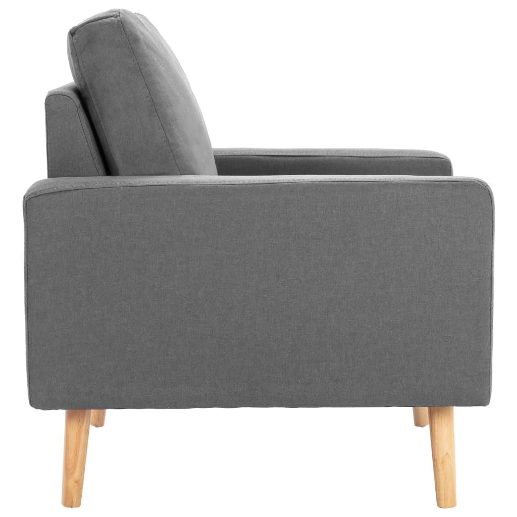 vidaXL Fotoliu, gri deschis, material textil