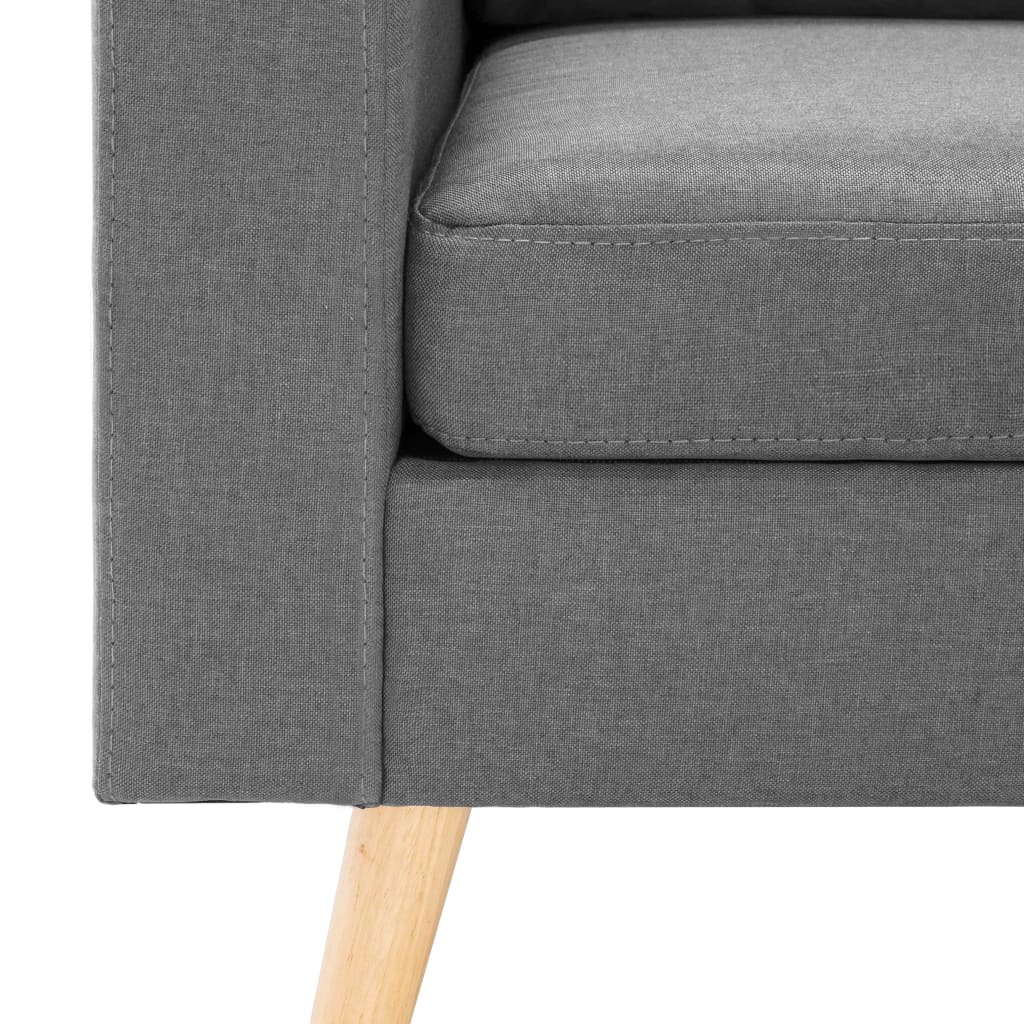 vidaXL Fotoliu, gri deschis, material textil